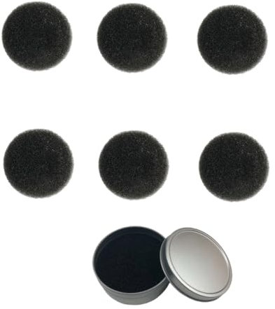 Healeved 3 Sets Makeup Brush Cleaning Sponge Quick Dry Cleaning Box Makeup Cleaner Single Layer Set Replacement Cotton Use for Face Paint Brushes and Sponges