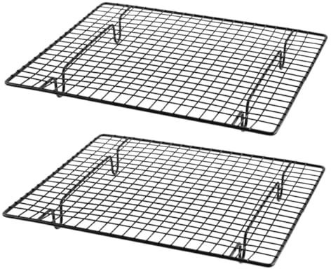 UTHCLO Rejilla Para Enfriar Pasteles y Galletas 33x23 Cm Acero Al Carbono Antiadherente Resistente Para Repostería y Horneado Cocina Hogar Juego Único