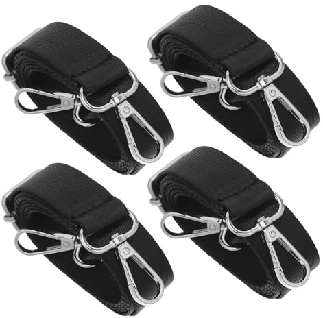 Homoyoyo 4 Stück Verstellbare Elastische Beinriemen mit Metallverschluss 150cm für Pferdedecken Hochelastische Nylon Beinschlaufen als Ersatzriemen für Pferdepflege und Deckenbefestigung