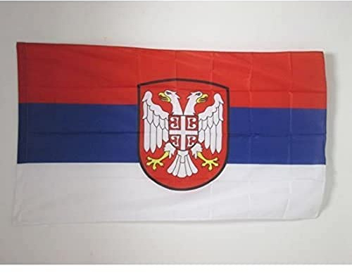 AZ FLAG Flagga Serbiens nationella räddningsregering 90x60 cm Stångficka