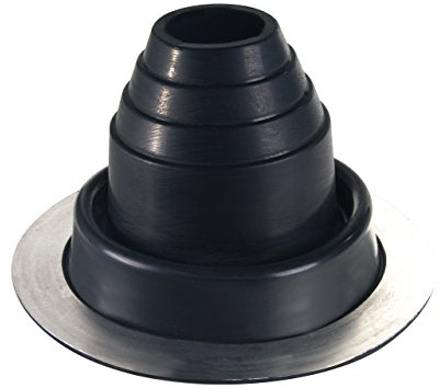 FOLNET Rohrmanschette Dachdurchführung EPDM rund 44-76 mm | Kabel- Rohrdurchführung Dichtungsflansch für Blechdachdeckungen Blechpfannen Trapezblech Doppelstehfalz EPDM 3 bis 724 mm