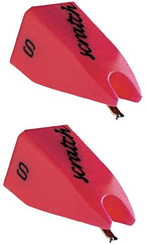 ORTOFON STYLUS SCRATCH (par) 2 estilos de repuesto originales para cabezales 'om scratch' y 'concorde scratch'