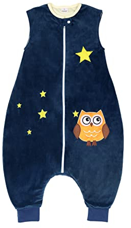 Vine Sacos De Dormir para Bebé 1.5 TOG SúPer Suave Y CáLido Saco Las Temporadas Dormir Bebe Todas para NiñO NiñA 1-6 Jahre PatróN De Animales De Dibujos Animados