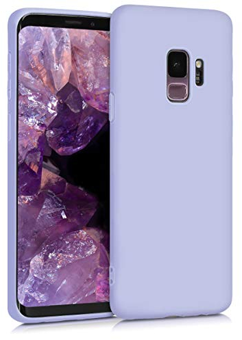 kwmobile Hülle kompatibel mit Samsung Galaxy S9 Hülle - weiches TPU Silikon Case - Cover geeignet für kabelloses Laden - Pastell Lavendel