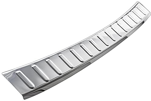 Protection de seuil de Chargement en Acier Inoxydable chromé Compatible avec Mercedes Classe A W177 | à partir de 2018 | avec Rebord | Qualité supérieure de RECAMBO