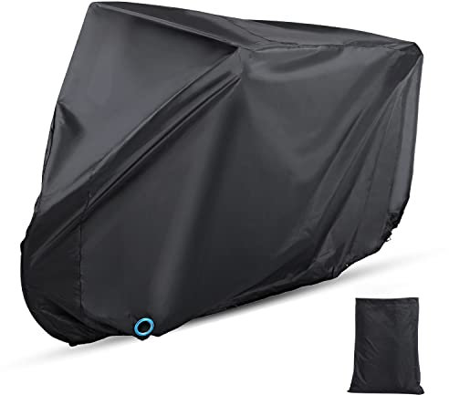 Bike Cover, Waterproof Outdoor Bicycle Cover with Lock Hole for Mountain Road Bikes