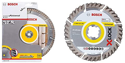 Bosch Professional Diamant Standard Universalâ€¯: 230 mm & Disque à Tronçonner Diamanté 2608615166 Standard for Universal (universel, X-LOCK, Ø 125 mm, Alésage : 22,23 mm, Largeur de Coupe de 2 mm)