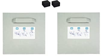 Juego de fijación autoadhesivo para colgar cuadros, espejos, soportes para Dibond (2x soportes | amortiguadores de espuma, 100x100mm)