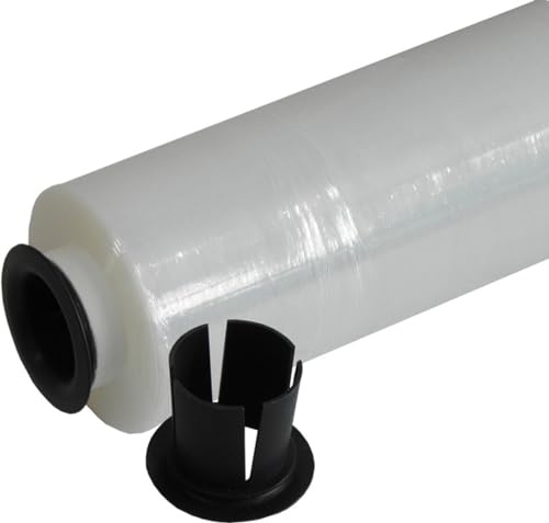 1 Rolle Handstretchfolie 20 my x 50 cm x 300 meter transparant - fur Umzug, Verpackung und bundelung | beidseitig haftender Castfilm - 100% recylebar