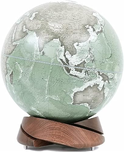 ABGRC Globus Globen mit Sockel aus schwarzem Walnussholz, 25,4 cm Durchmesser, Weltkugel, Schreibtisch, Klassenzimmer, dekorativer Globus der Welt für Erwachsene Aktualisiert