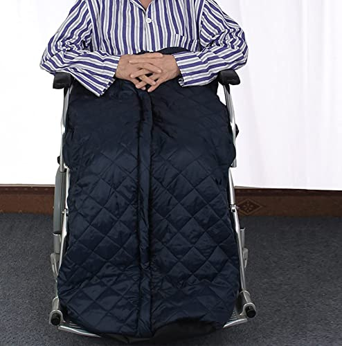 vikitim Rollstuhl Winddicht Schlupfsack, Fleecegefütterter Rollstuhldecke Unterkörper Wärmesack Beine Fußwärmer Abdeckung Windschutz Schlafsack für Erwachsenen