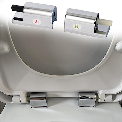 SPORTARC Replacement Traditional & Contemporary Soft Close Toilet Seat Hinges - Fixing Kit With Fittings