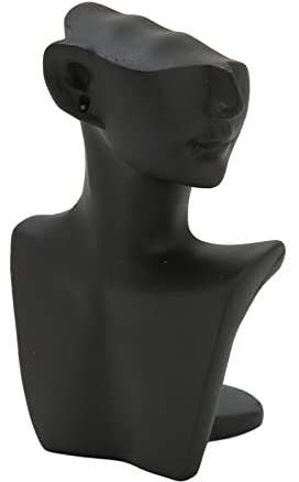 Manichino con display collana, display collana busto manichino 11,5 x 7,5 x 6 cm per orecchini