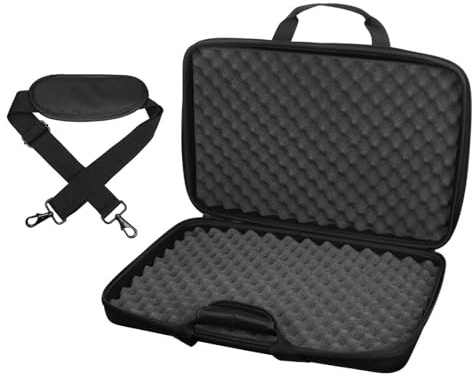 Dickly Estuche para equipos de DJ Estuche rígido Estuche para equipos de DJ Cremalleras suaves Impermeable Ligero a prueba de golpes Estuche de transporte,
