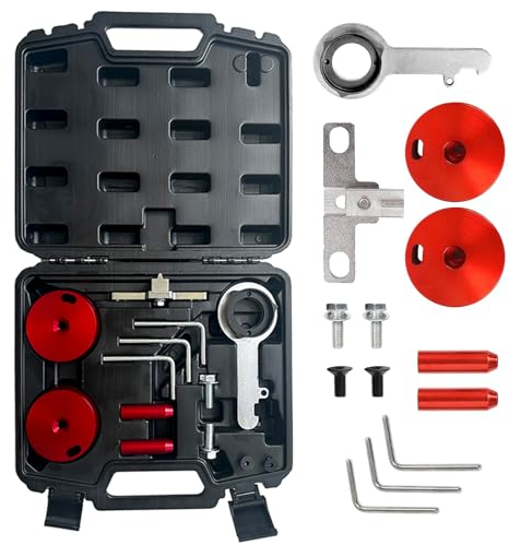 CISSIYOG Motor Einstellwerkzeug kompatibel mit Ford Transit 2.0 TDCi/EcoBlue, Nockenwellen Arretierung, Steuerzeiten Wechsel Werkzeug, Benziner Arretierwerkzeug, Zahnriemen Wechsel Werkzeug Set