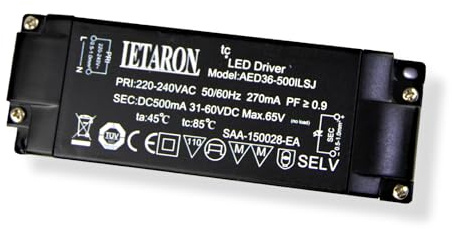 LED Transformator LED Trafo LED Treiber Netzteil ElektronischerTrafo LED Schalternetzteil Konstandstrom 500-1050mA 21-27W Nicht dimmbar