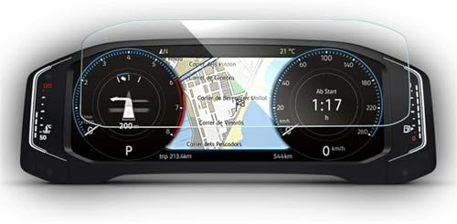 Interior del automóvil Compatible con Vw para Virtus 2020 2021, película protectora de pantalla para salpicadero de instrumentos de coche, película protectora de vidrio templado de 10,2 pulgadas