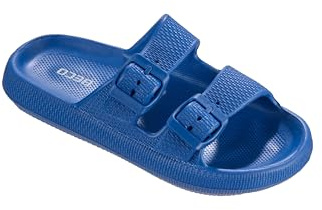 Beco Pantofole per bambini – Airkiss-Leisure – Sandali da bagno per bambini ultraleggeri per ragazzi e ragazze con innovativa suola imbottita, Blu, 35 EU