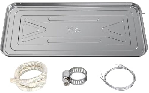 Bandeja de Condensados Aire Acondicionado, Bandeja de Goteo para Aire Acondicionado Bandeja de Agua de Condensación de Acero Inoxidable, para Unidades HVAC(100x47.5cm(39.3x18.7in))