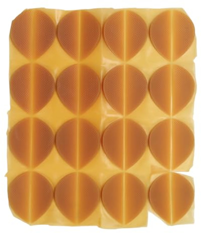 16 par Skosula Reparation, Gummi Slip Sko Häl Reparation Självhäftande Sko Patches Reparation Patch Kit för Sneaker Läderskor Höga klackar (Yellow)