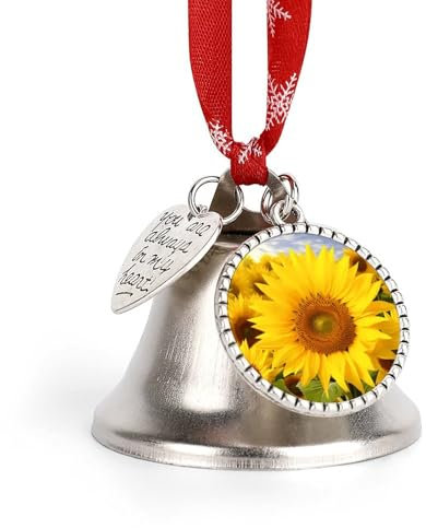 Weihnachtsglocken Hängende Klingelglocke Metall Weihnachtsschmuck Sonnenblumen Glocke Schlitten Weihnachtsbaum Hängende Ornament Anhänger Dekorative Kuhglocken für Feiertagsdekoration
