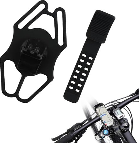 Amexo Soporte Móvil Universal, Soporte de Silicona para Teléfono Móvil en Manillar de Bicicleta, Moto y más