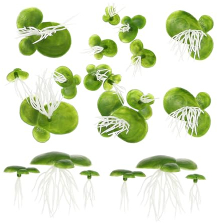 MAGICLULU Aquarium Floating Decor of Artificial Floating Plants Duck Weed for Ponds Fish Tank Decor
