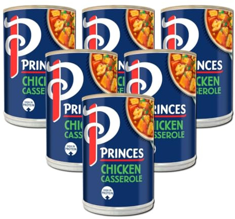 PS Chicken Casserole with Mixed Vegetables High in Protein Chicken Breast in Rich Gravy with Potatoes, Carrots, and Peas 392g Can Free from Artificial Colours, Flavours, and Preservatives (Pack of 6)