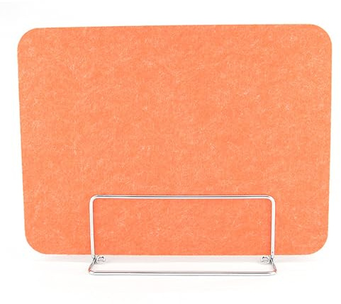 Lot de 4 panneaux acoustiques en feutre pour réduire le bruit, cloisons de bureau pour salles de classe et bureaux (GE 30 x 80 cm avec support)