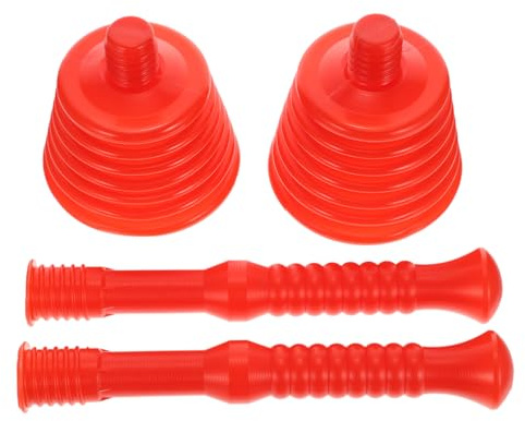 IMIKEYA 2 Pezzi Stantuffo WC in Gomma con Ventosa Stura Tubature per Bagno Lavandini Docce e Vasche Strumento per Sbloccare Scarichi e Rimuovere Intasamenti