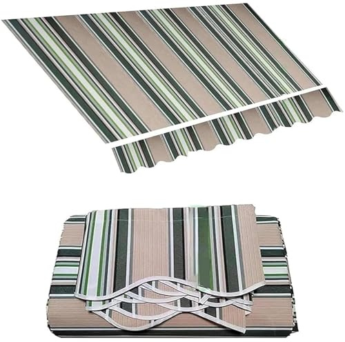 Ersatz-Zeltplane mit Volant, Terrassenüberdachung, Stoff, strapazierfähiges Polyester, Vorzelt für Hof, Balkon und Markt, Grau, erhältlich in 3,5 x 2 m und 3,5 x 2,5 m