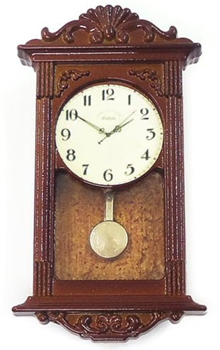 Miniatures de Maison de poupée, Accessoires et Meubles Maison poupée, Horloge Murale en Bois Vintage, Accessoires à l'échelle 1/12, Objets Miniatures à Faire soi-même pour Salon, Salle d'étude