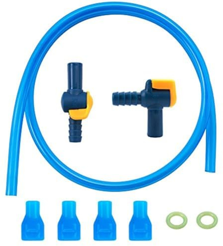 Homeponnew Kit de válvula de mordida de repuesto para vejiga de hidratación con juntas tóricas y tubo de agua, juego de 9 piezas compatible con ciclismo, correr, camping, incluye boquilla de silicona