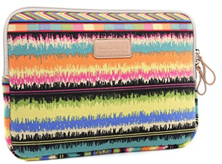 LaoZan Borsa da Trasporto per Laptop con Manico e Zip,Custodia per Notebook/Ultrabook/Tablet con pattern 12 Note