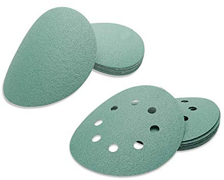 Dischi abrasivi – Maso 10PCS 125 mm verde acqua carta vetrata abrasiva carta abrasiva, fori,10 x 125 mm- 12,7 cm 40 – 3000 grana, gancio ad anello, smerigliatrici e smerigliatrici, verde