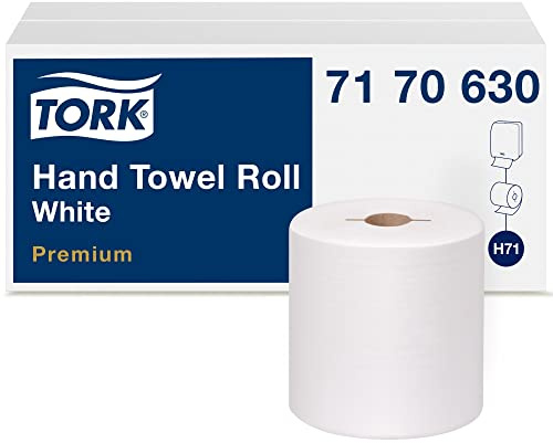 Tork Roll Hand Towel White H71, Premium, 6 x 600 towels, 7170630