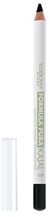 Deborah Milano - Kajal Occhi Formula Pura, 01 Deep Black, Matita ad Alta Tollerabilità senza Parabeni, Tratto Confortevole e Preciso, Dona uno Sguardo Magnetico e Intenso, 1.2 gr