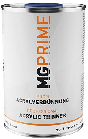 MG PRIME 1 Liter 1K 2K Acrylverdünner Acrylverdünnung für Autolack Basislack Klarlack Füller Grundierung