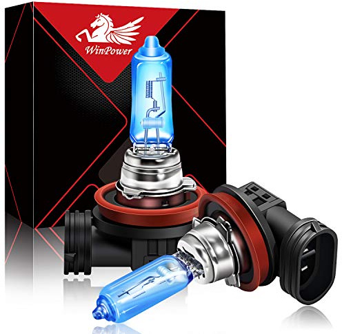 WinPower H9 65W Halogenstrålkastare 5000K Varmvit Super Bright Hi/Lo Strålkastarlampa 12V Bil Dimstrålkastare, 2 delar