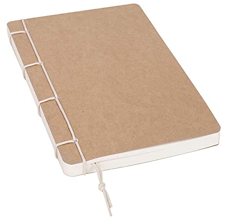Notizbuch A5/B5 Reisetagebuch Blanko Tagebuch Kraftpapier Notizheft Retro Zeichenblock Malen Notizblock Studenten Leer Buch 110 Blatt Sketchbuch Leerseite Skizzenbuch Notizen Schreibblock Büro Journal