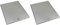 Ufixt 2 x Cooker Hood Metal Mesh Grease Filter for Kitchen Extractor Fan Vent 253mm x 300mm