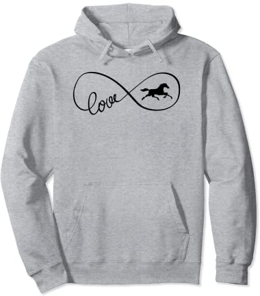 Unendlichkeitssymbol Kunst Liebe Reitbekleidung Mädchen Junge Pullover Hoodie