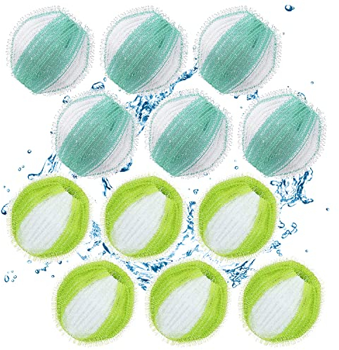Laundry Balls 12PCS, Pet Hair Remover for Laundry, Reusable Pet Hair Remover Washing Machines Animal Fur Clothes Hamper Hair Remover for Laundry