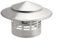 Stainless Steel Chimney Flue Cowl Pipe Rain Cover Protector Cap Ending Vent Top Chimney Cap Rain Snow Hat (110mm)
