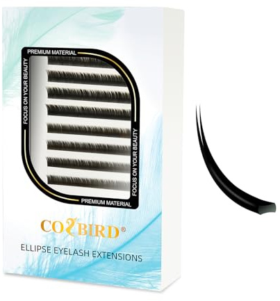 COZBIRD Einzelne Wimpern Flat Lashes 1 zu 1 Wimpern Extensions Wimpernverlängerung Matt Untere Eyelashes Split-Tipps (Stärke 0.20 mm J Curl 5mm 6mm 7mm Mix）