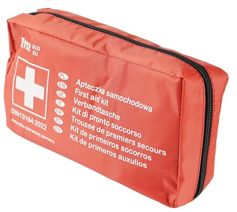 BEGRIS® Verbandstasche für das Auto DIN 13164, Notfallset auto, Erste-Hilfe-Koffer mit Zubehör, wasserfestes Gewebe