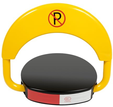 Elektrisch Parkplatzsperre, Automatic Parking Lock Car Barrier Klappbar Parkpfosten mit 2 Fernbedienung, Parkplatzwächter IP67