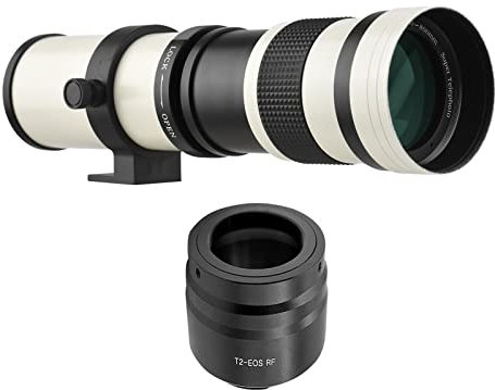 ACAGALA Camera MF Super Telephoto Zoom Lens F/8.3-16 420-800mm T2 Mount with RF-mount Adapter Ring 1/4 Thread Compatible with Canon EOS R/ R3/ R5/ R5C/ R6/ RP RF-Mount Cameras