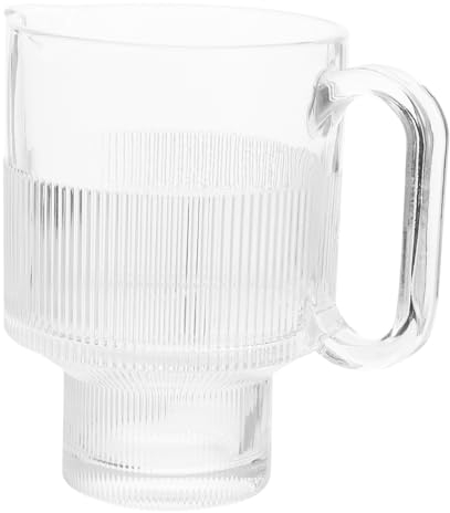 LABRIMP Texture Juice Glass Beer Mug Cold Beverage Cup Reusable for Home Bar Decor