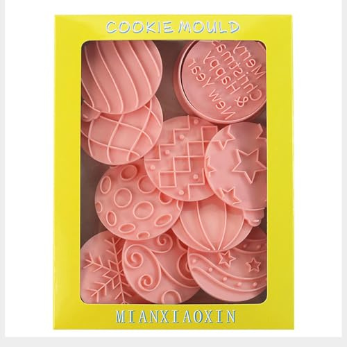 10 Stück Keksausstecher Ausstechformen Kinder, Weihnachtskugel Keksausstecher Backformchen Set Weihnachtsausstecher Weihnachten Keksausstecher Für Gebäck, Sugarcraft, Kuchendekoration Schokoladen